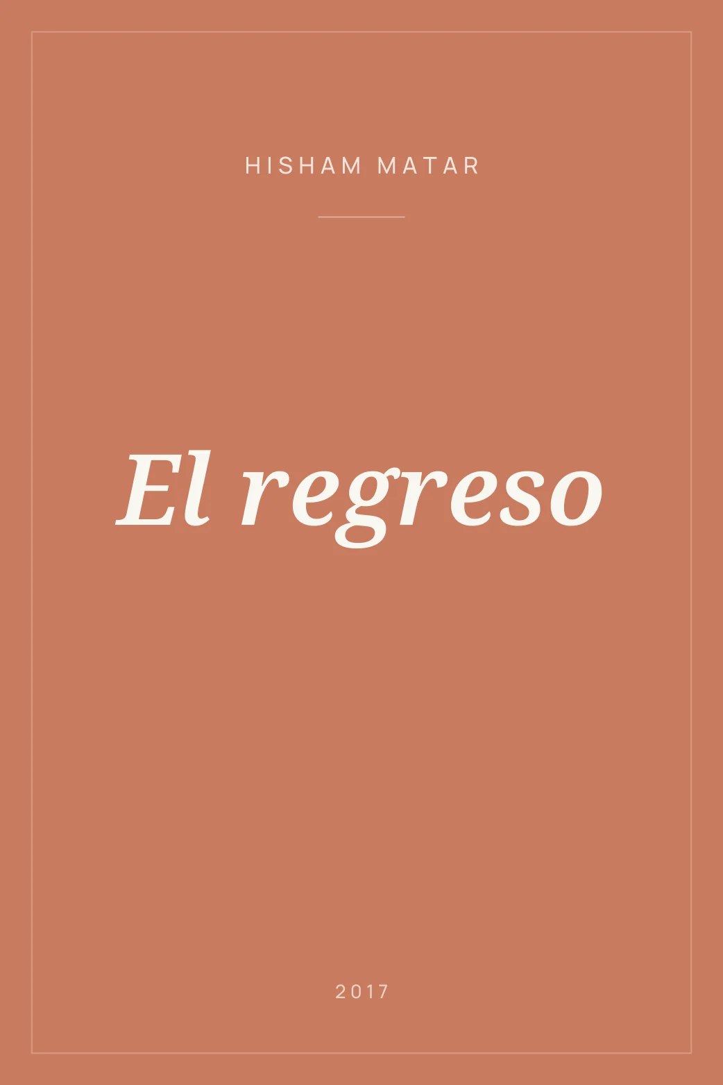 Portada de El regreso