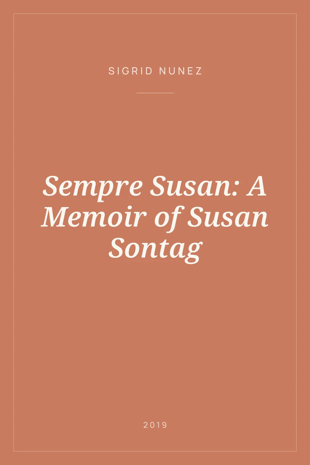 Portada de Sempre Susan: A Memoir of Susan Sontag