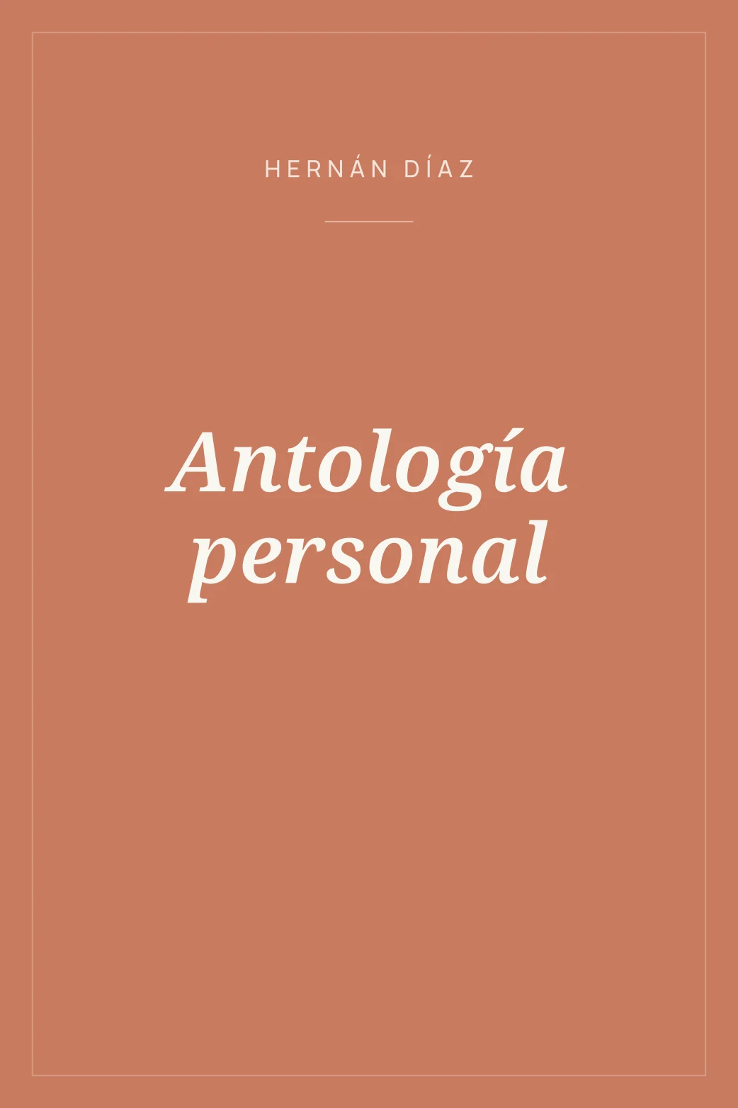 Portada de Antología personal