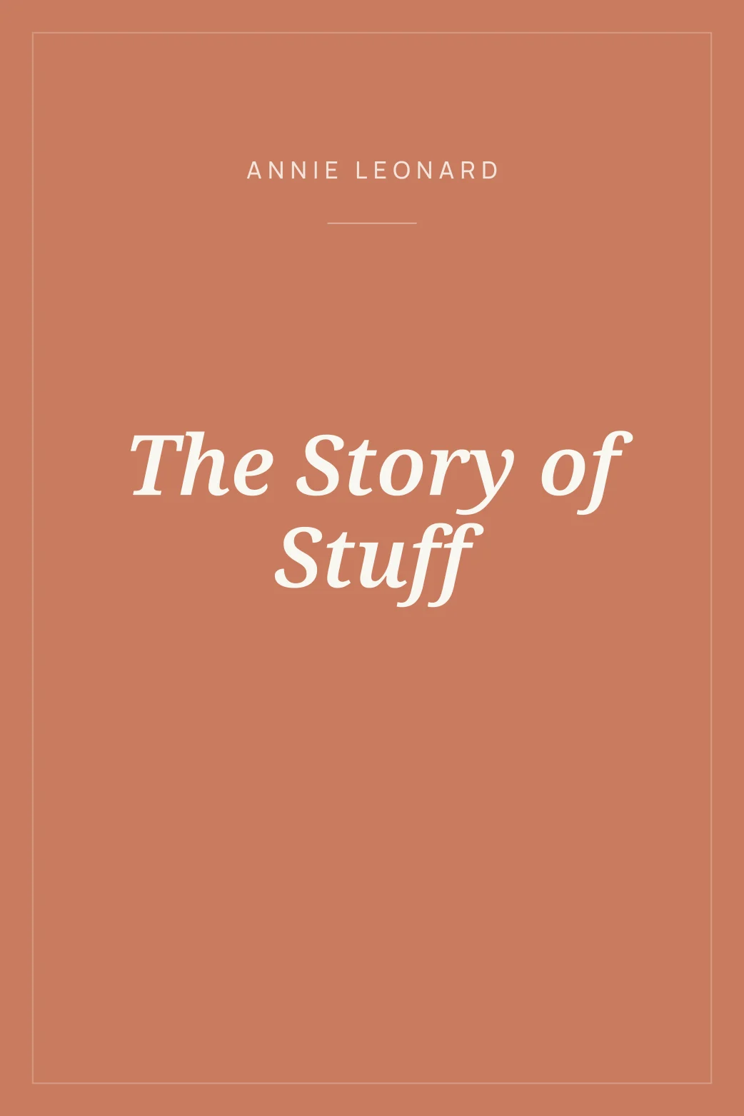 Portada de The Story of Stuff