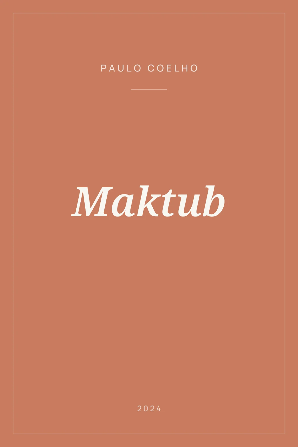 Portada de Maktub