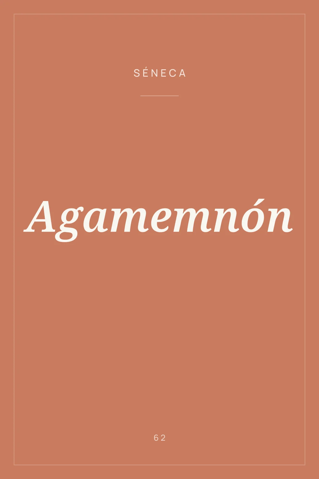 Portada de Agamemnón