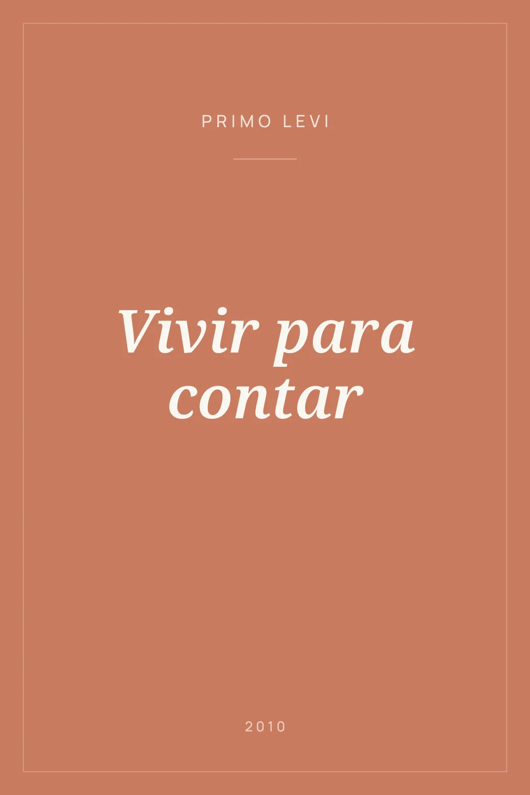 Portada de Vivir para contar