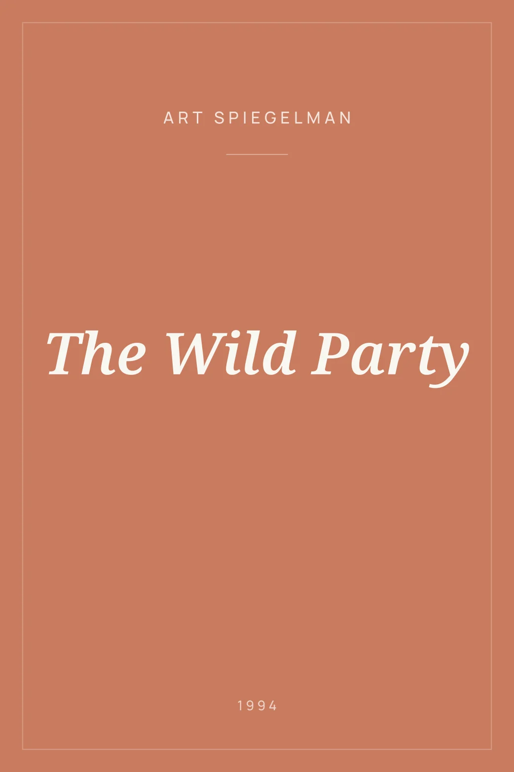Portada de The Wild Party