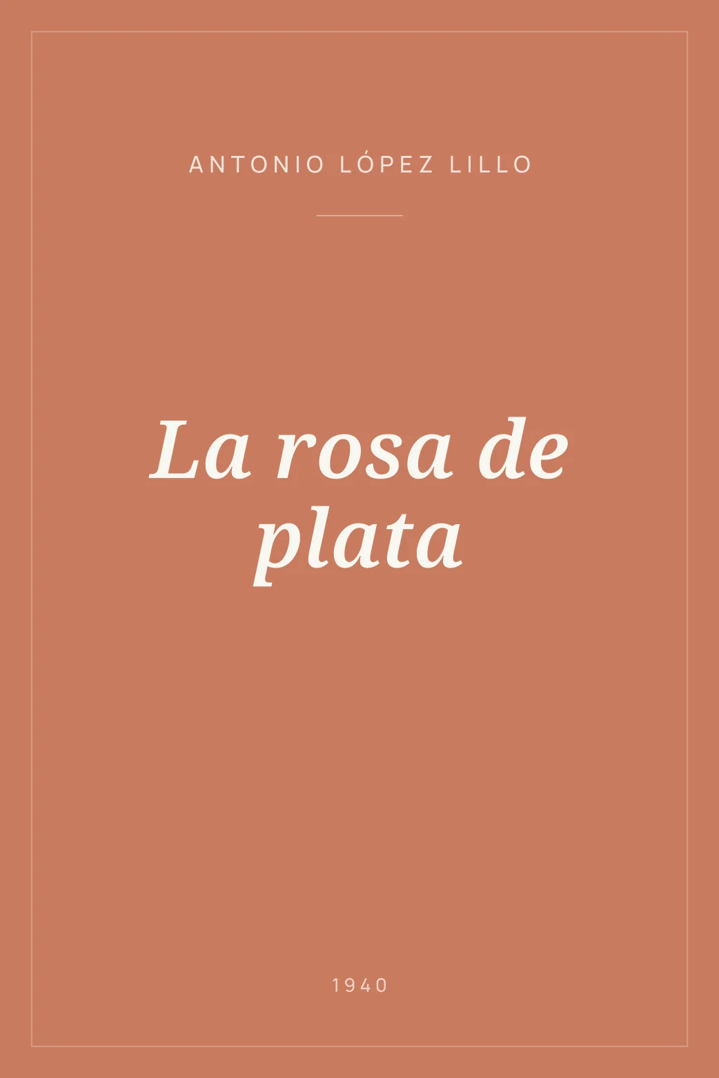 Portada de La rosa de plata