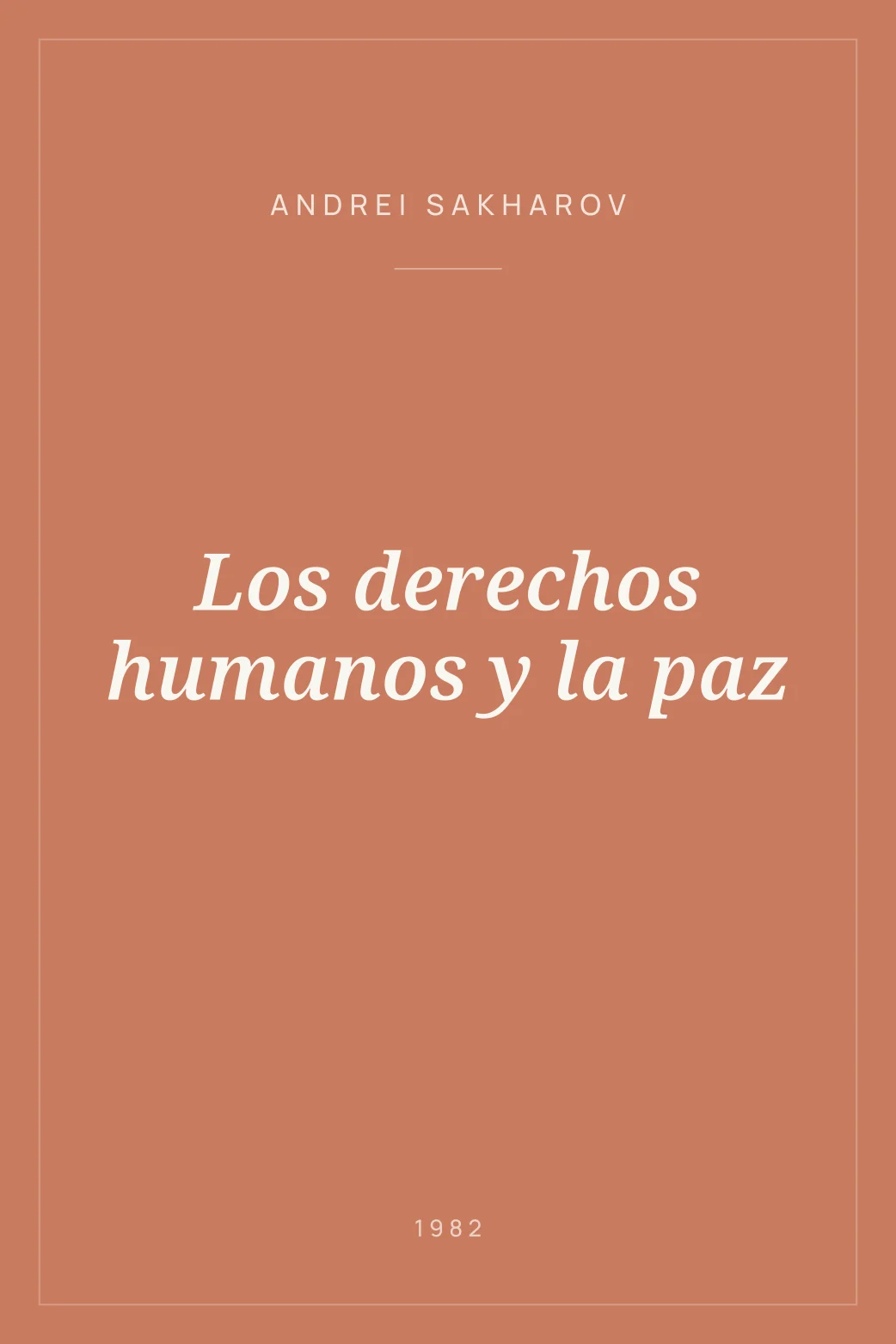 Portada de Los derechos humanos y la paz