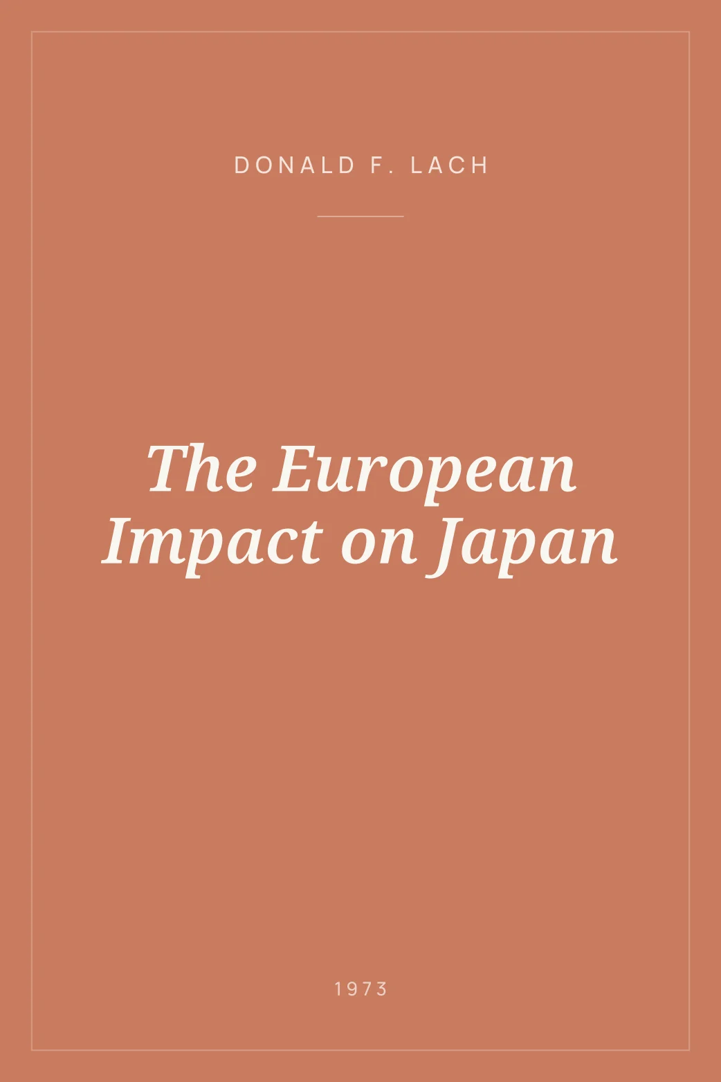 Portada de The European Impact on Japan