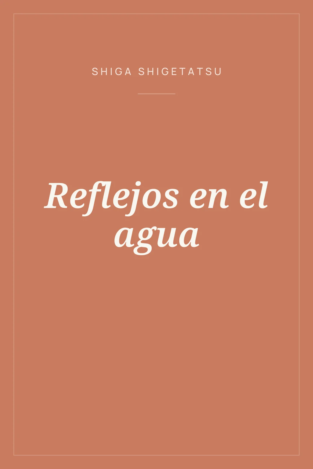 Portada de Reflejos en el agua