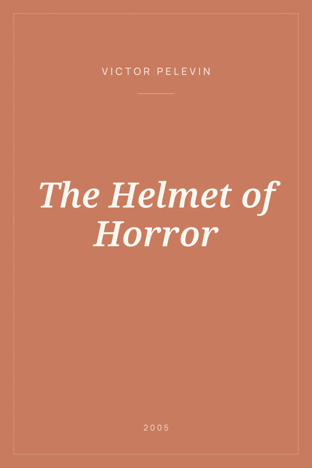 Portada de The Helmet of Horror