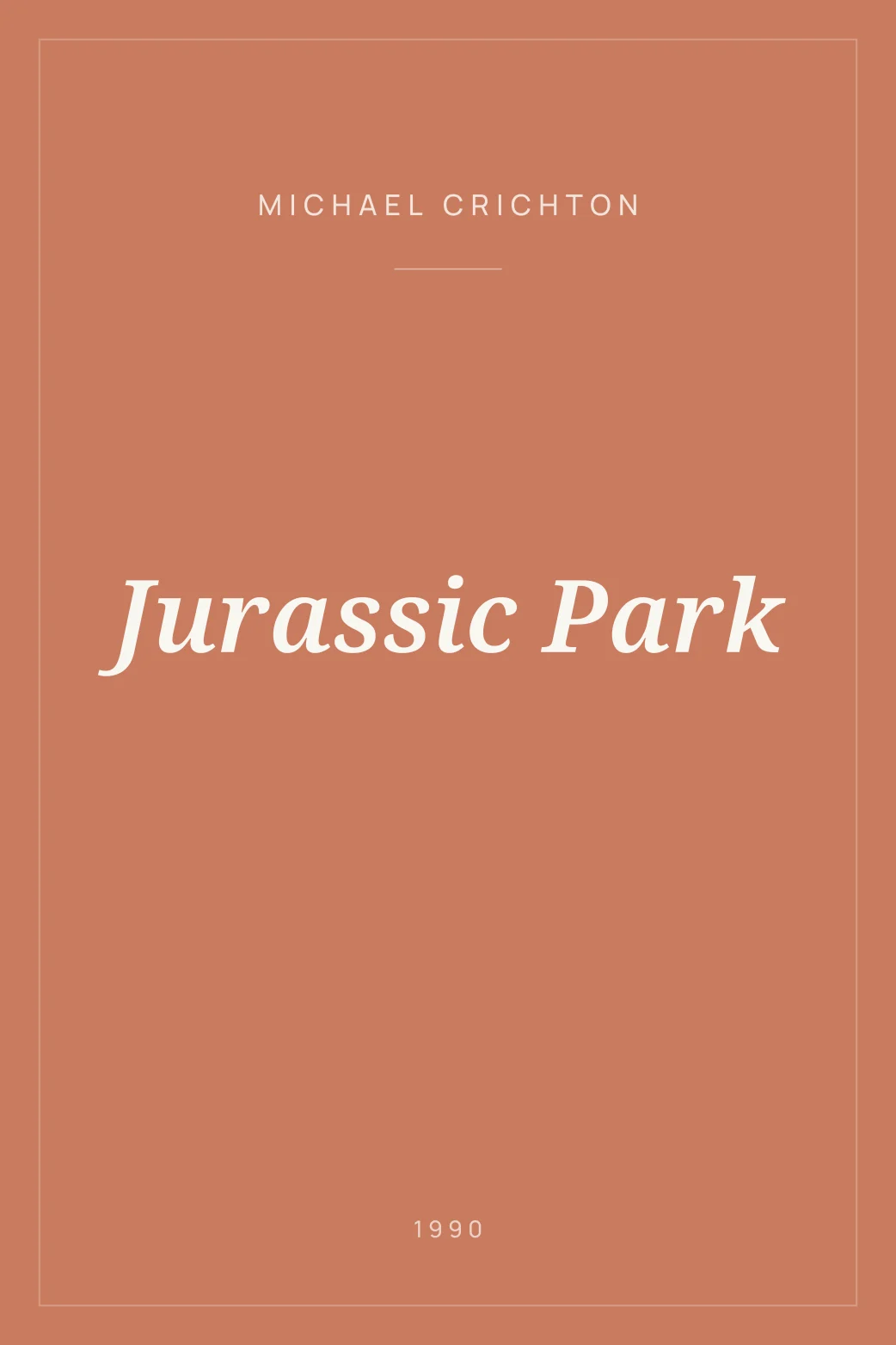 Portada de Jurassic Park
