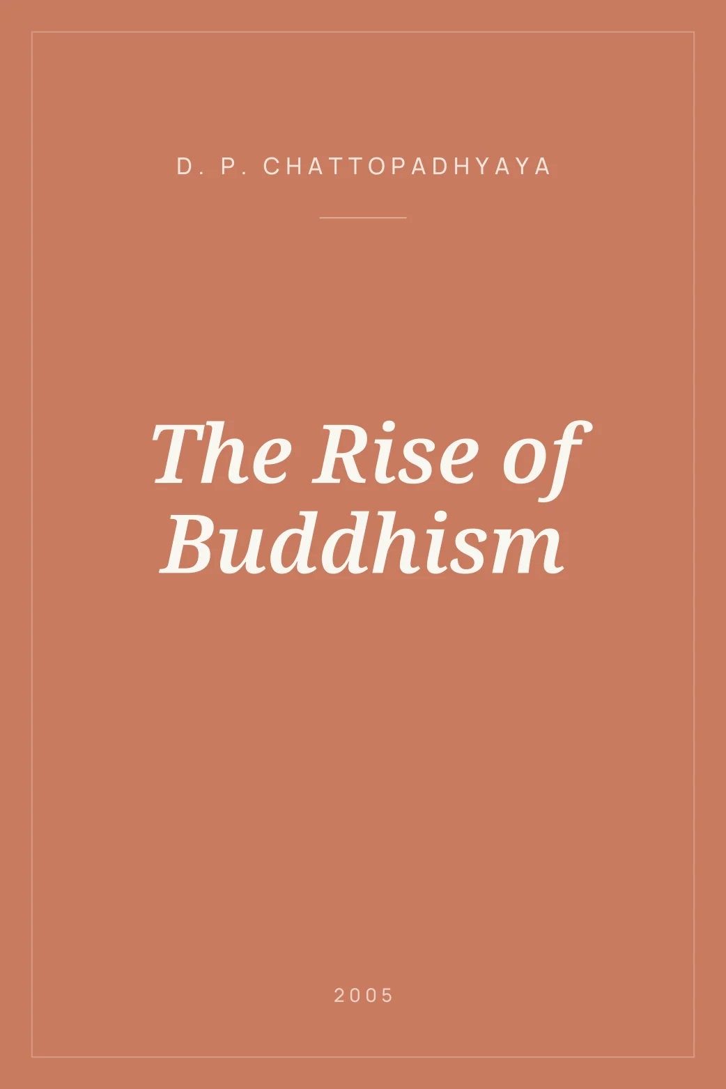 Portada de The Rise of Buddhism