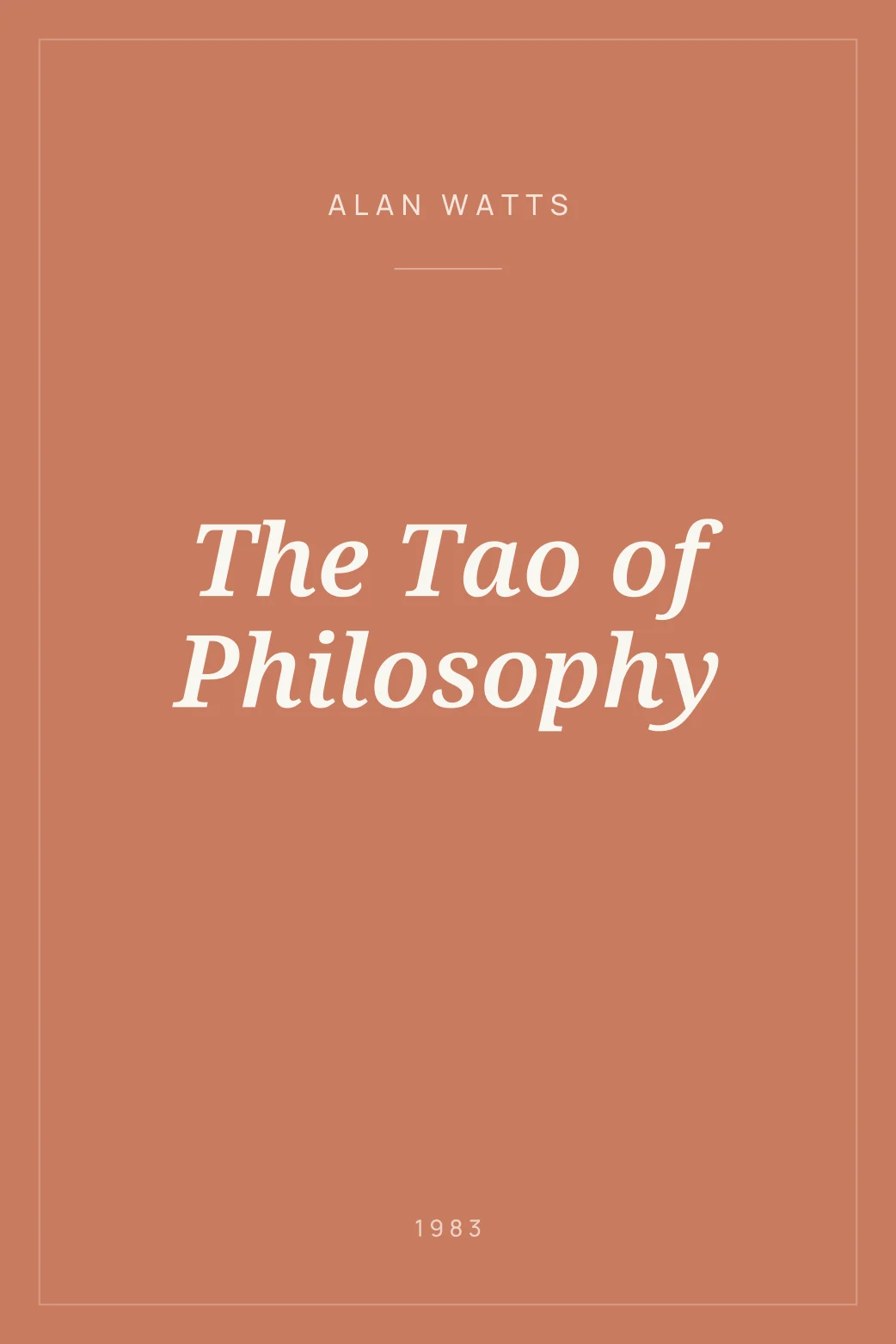 Portada de The Tao of Philosophy