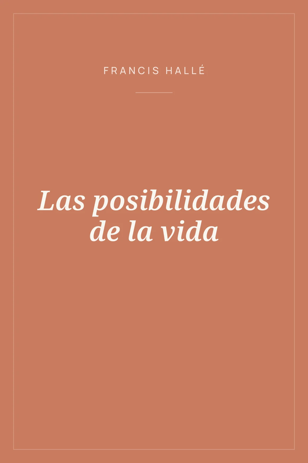 Portada de Las posibilidades de la vida