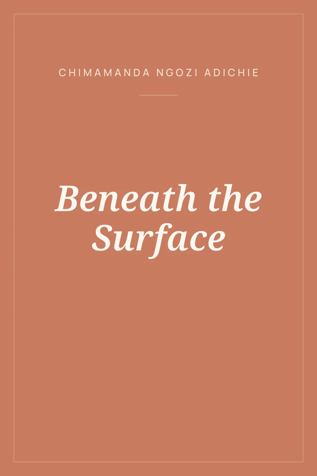 Portada de Beneath the Surface