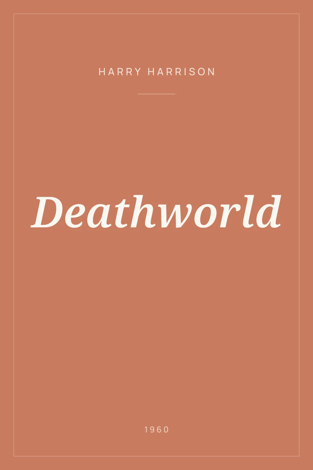 Portada de Deathworld