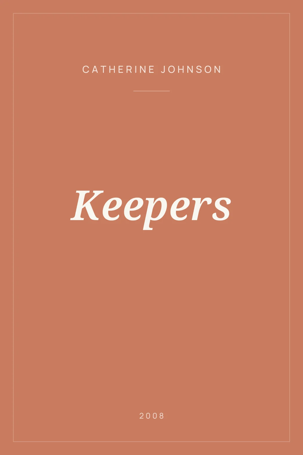 Portada de Keepers