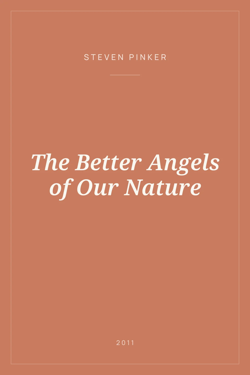 Portada de The Better Angels of Our Nature