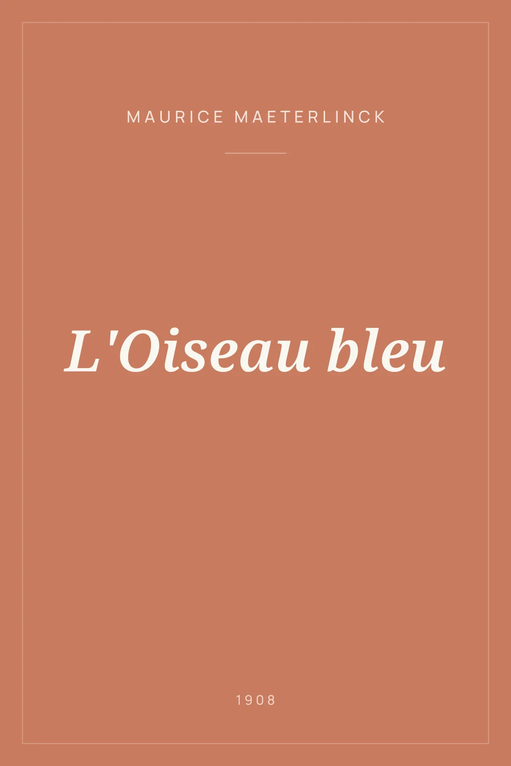 Portada de L'Oiseau bleu