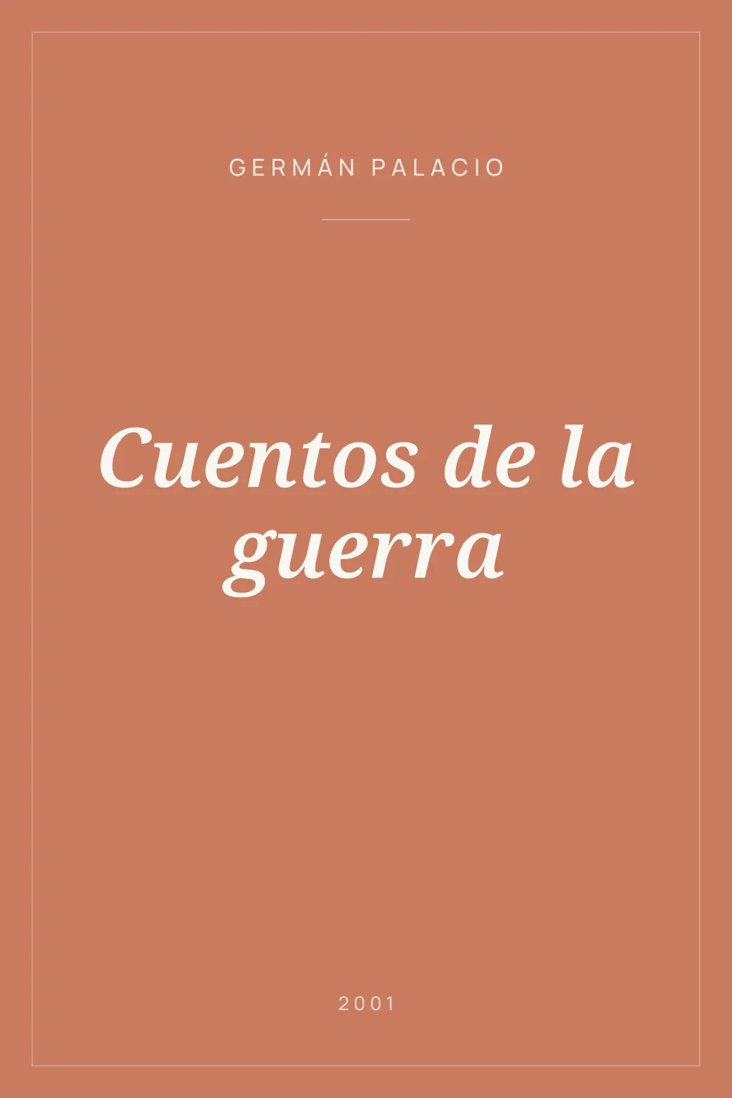 Portada de Cuentos de la guerra