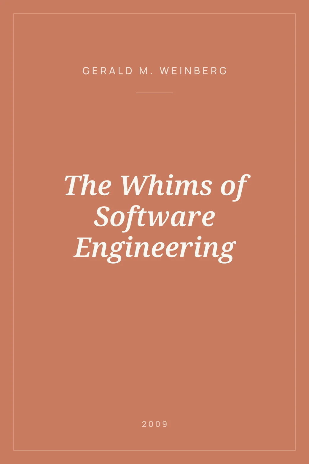 Portada de The Whims of Software Engineering