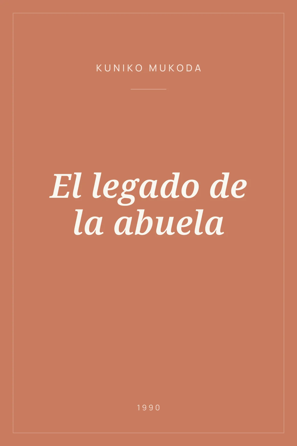 Portada de El legado de la abuela