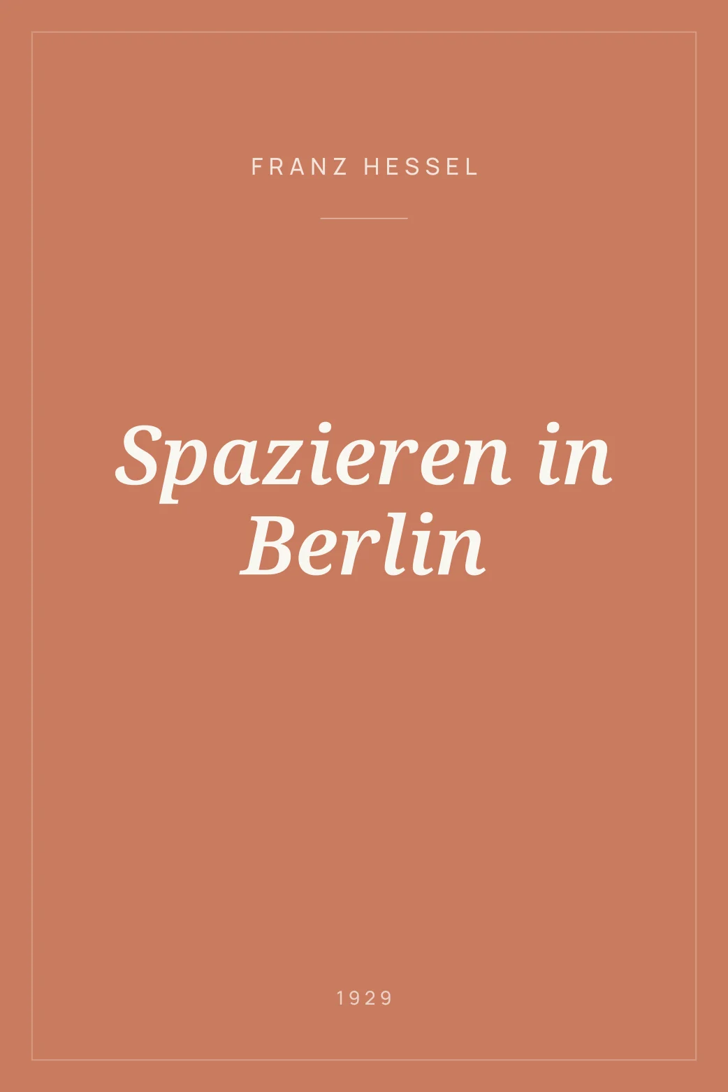 Portada de Spazieren in Berlin