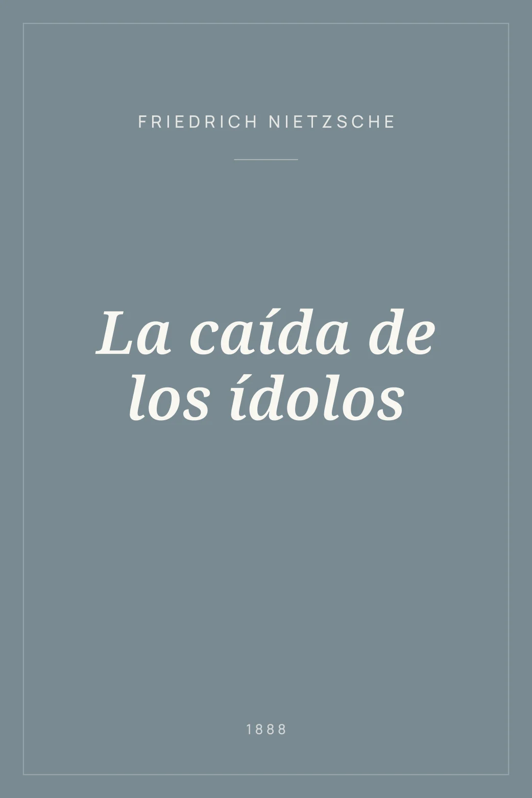 Portada de La caída de los ídolos