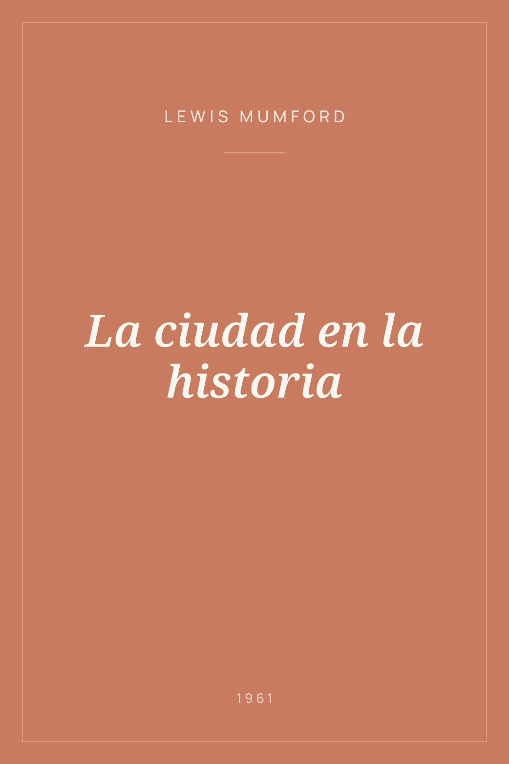 Portada de La ciudad en la historia