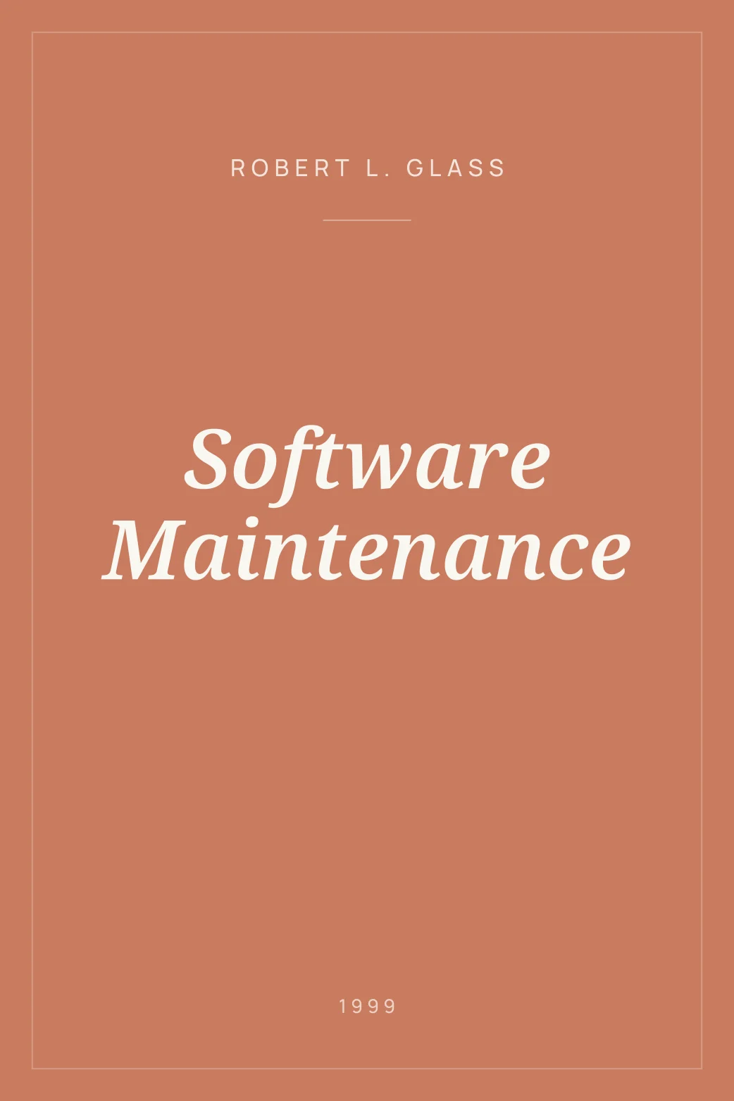 Portada de Software Maintenance