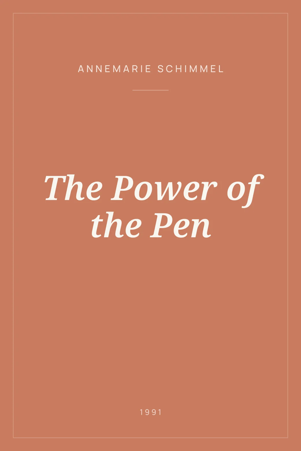 Portada de The Power of the Pen