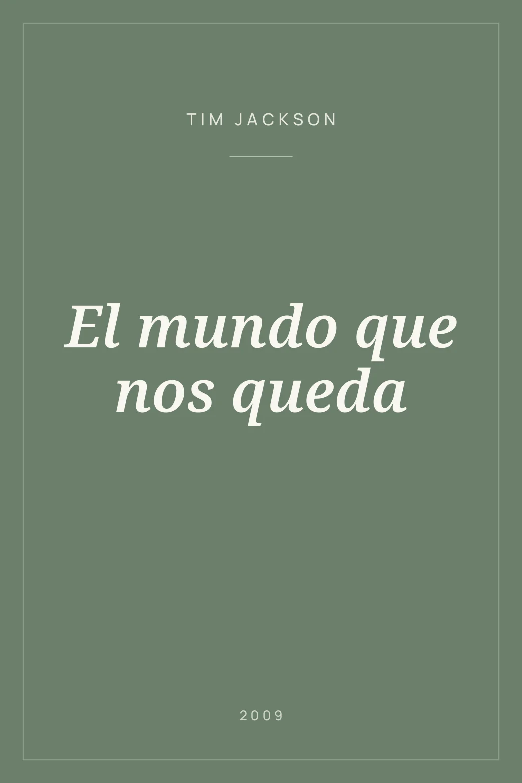 Portada de El mundo que nos queda