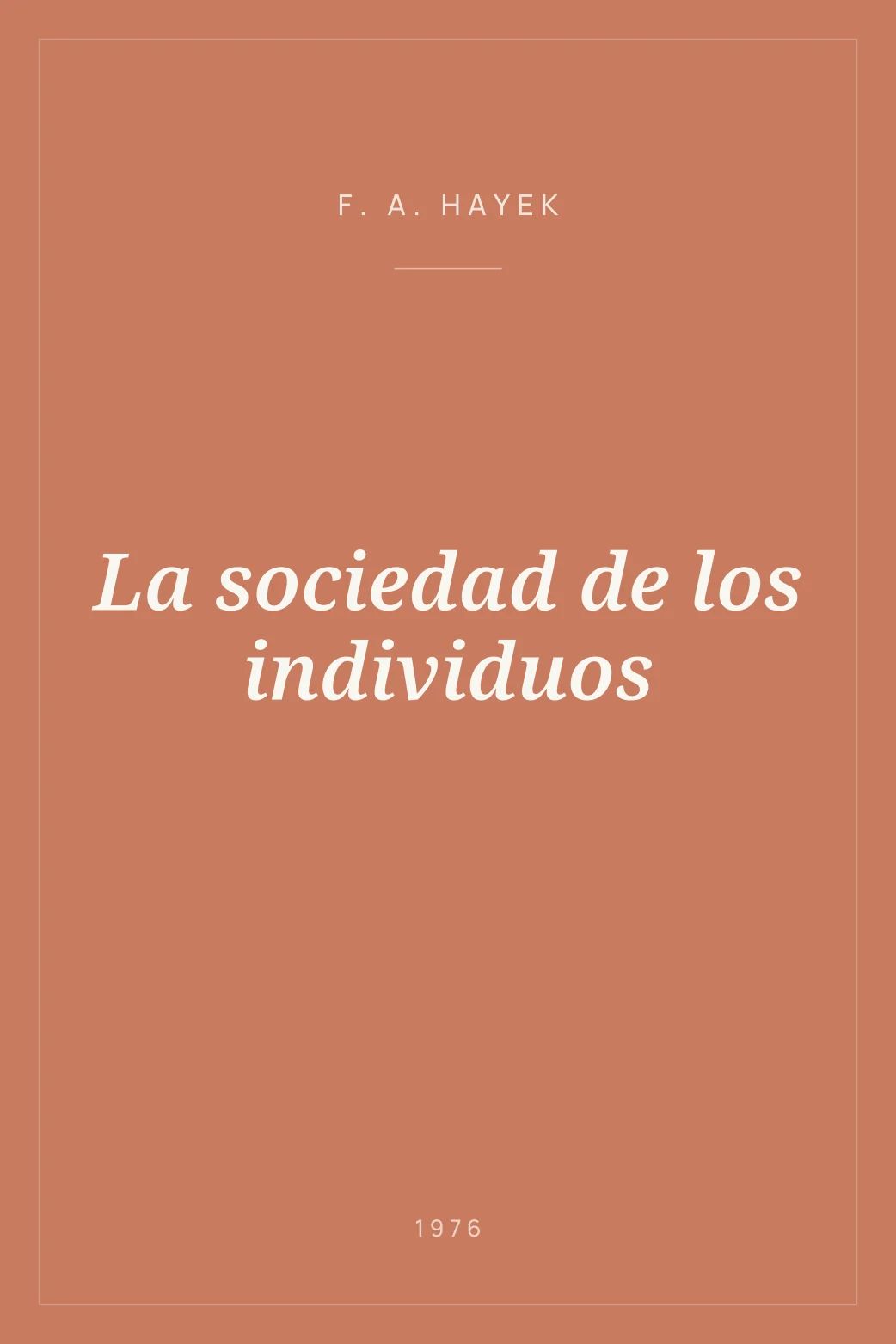 Portada de La sociedad de los individuos