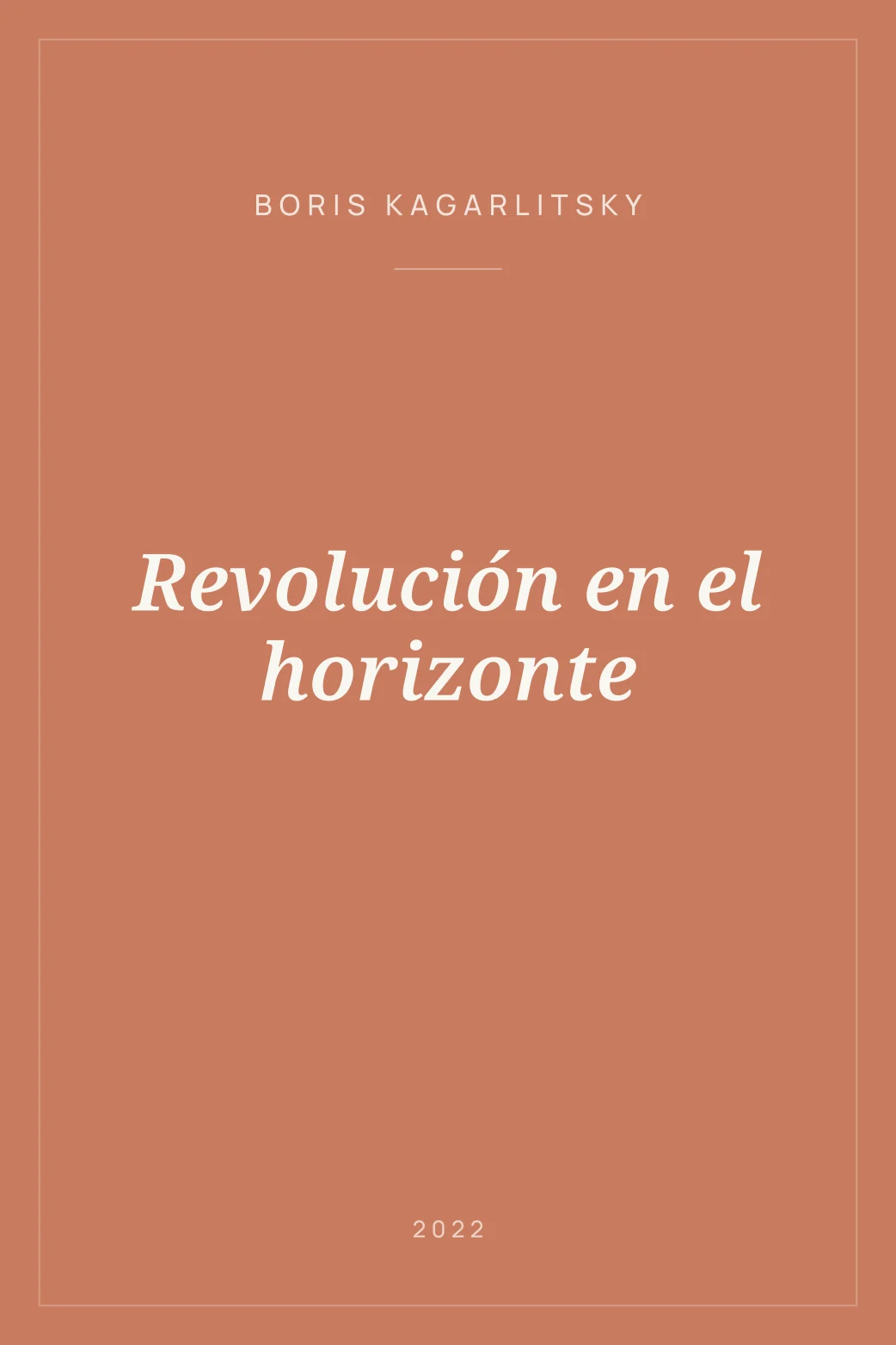 Portada de Revolución en el horizonte