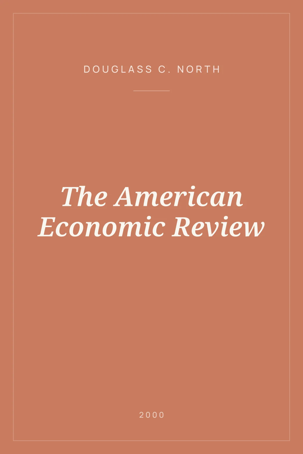 Portada de The American Economic Review