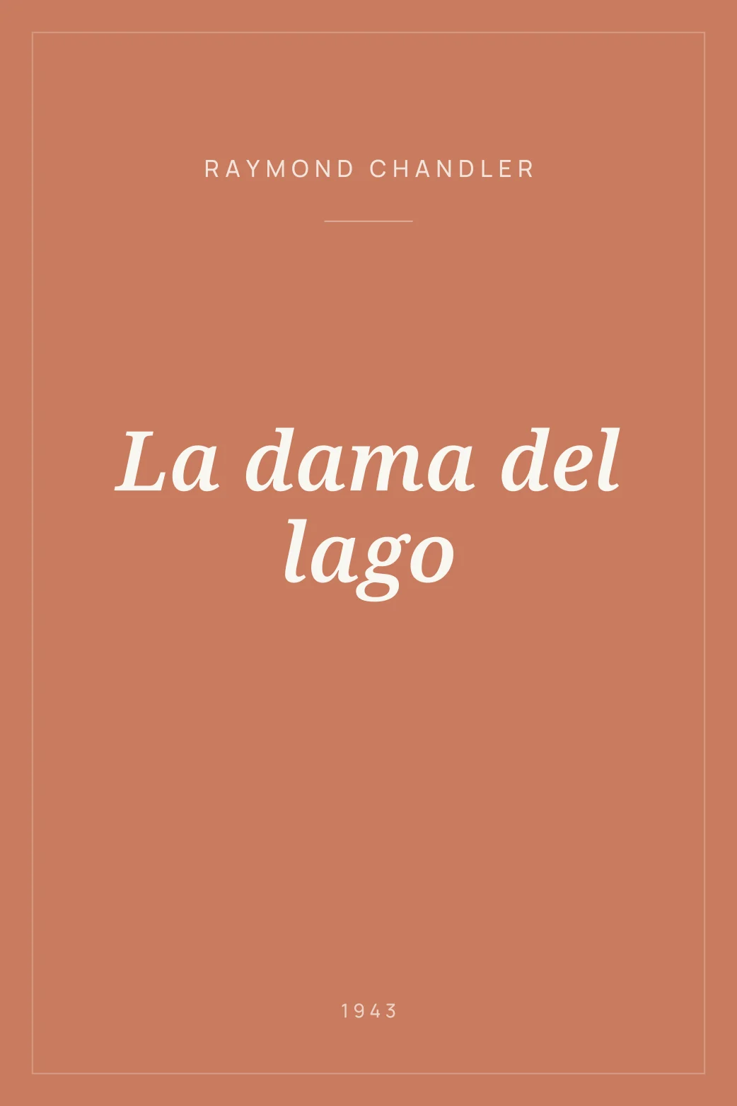 Portada de La dama del lago