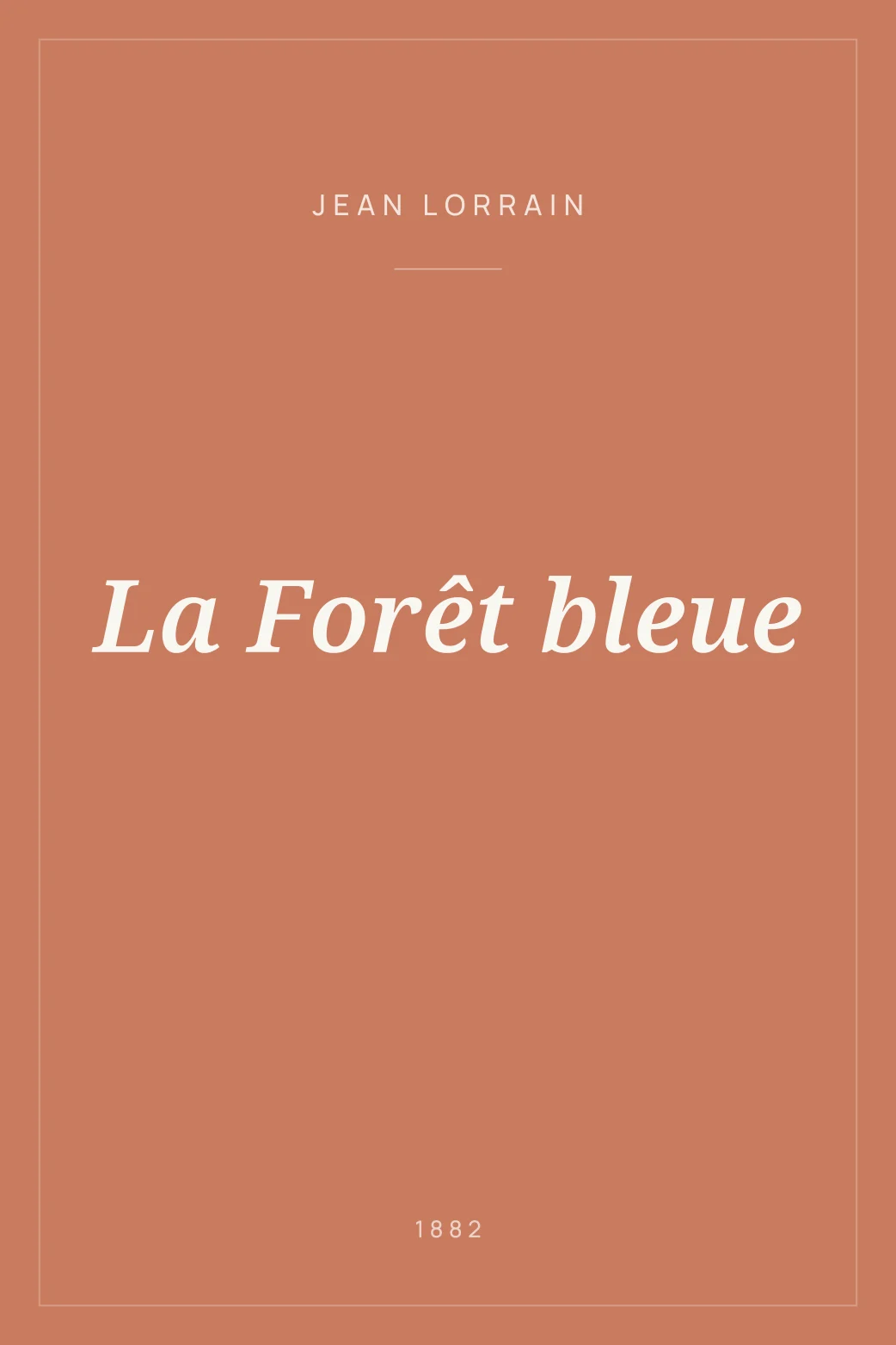 Portada de La Forêt bleue