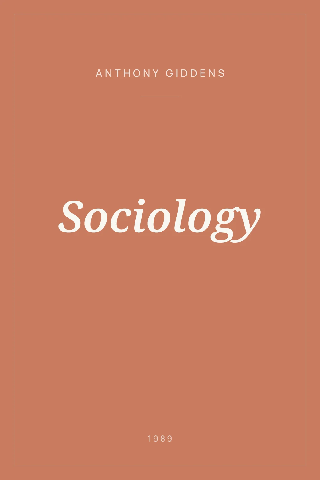 Portada de Sociology