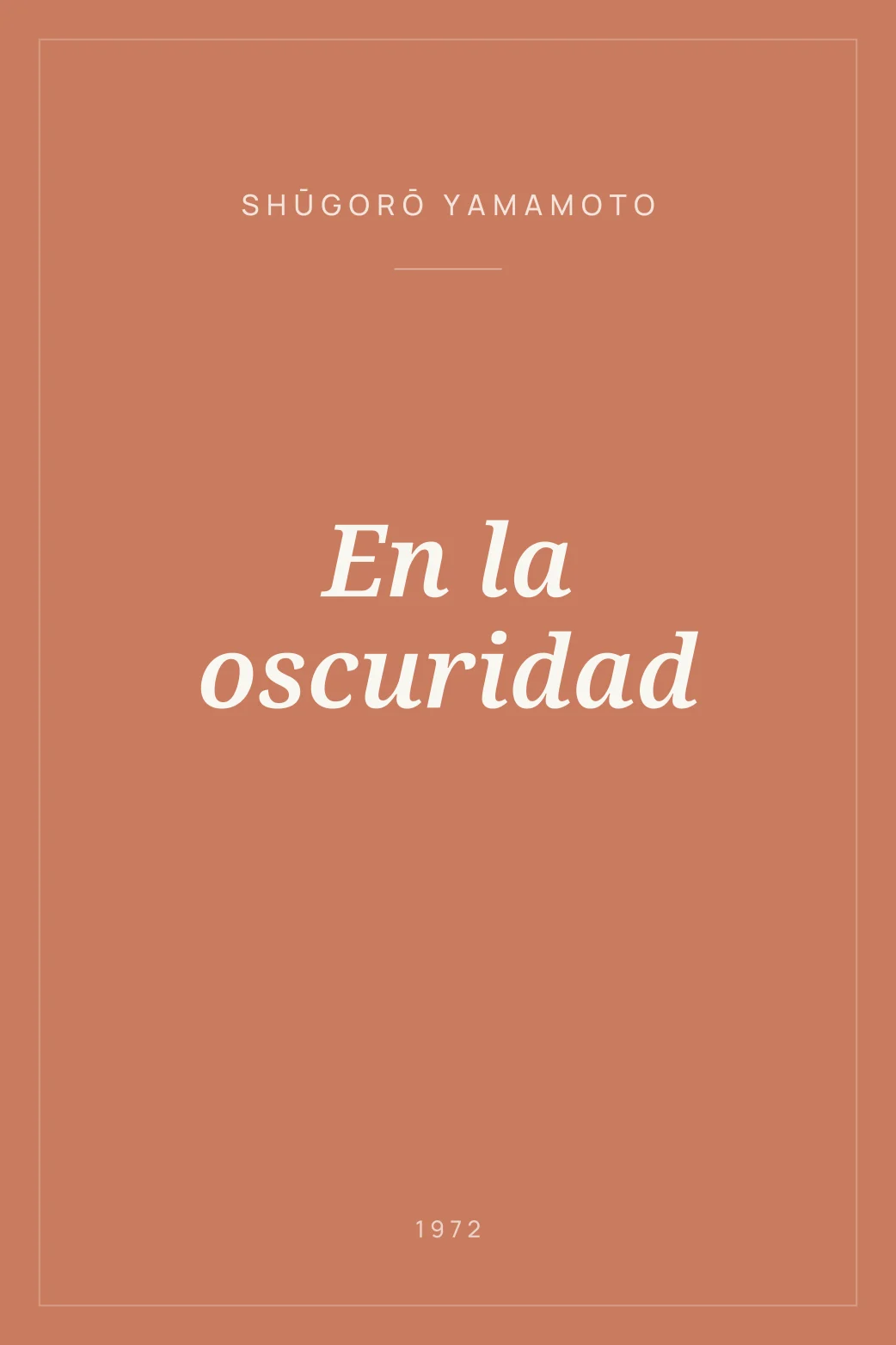 Portada de En la oscuridad