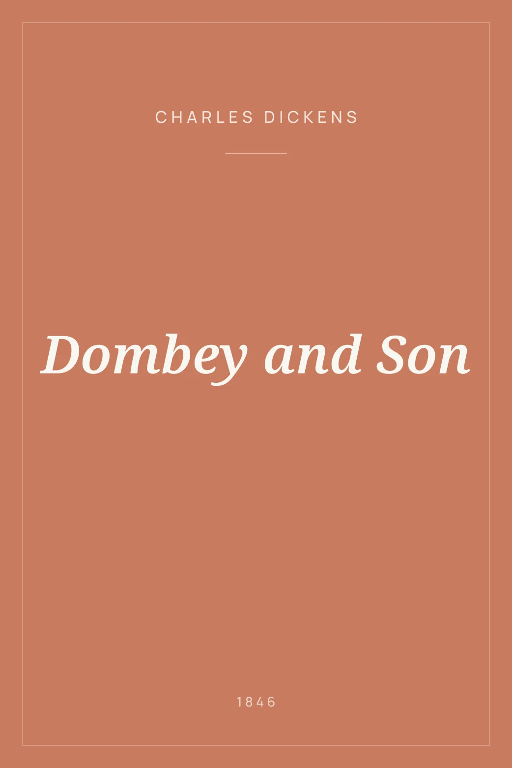 Portada de Dombey and Son