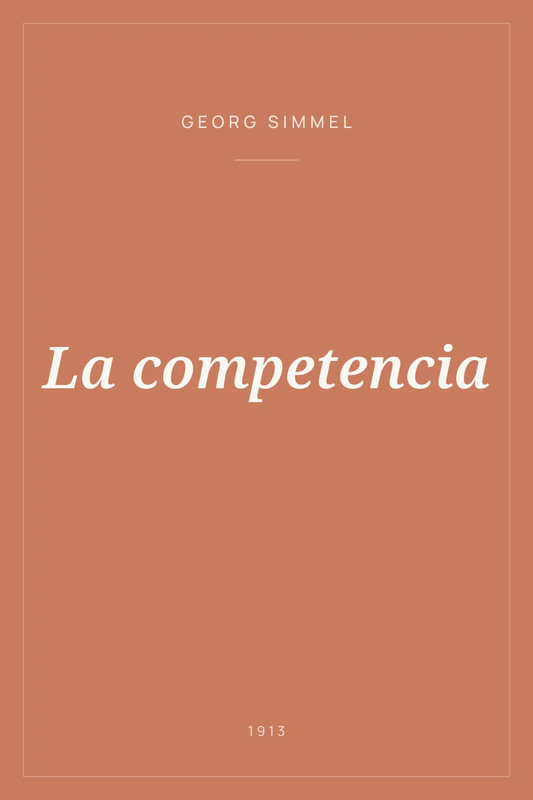 Portada de La competencia