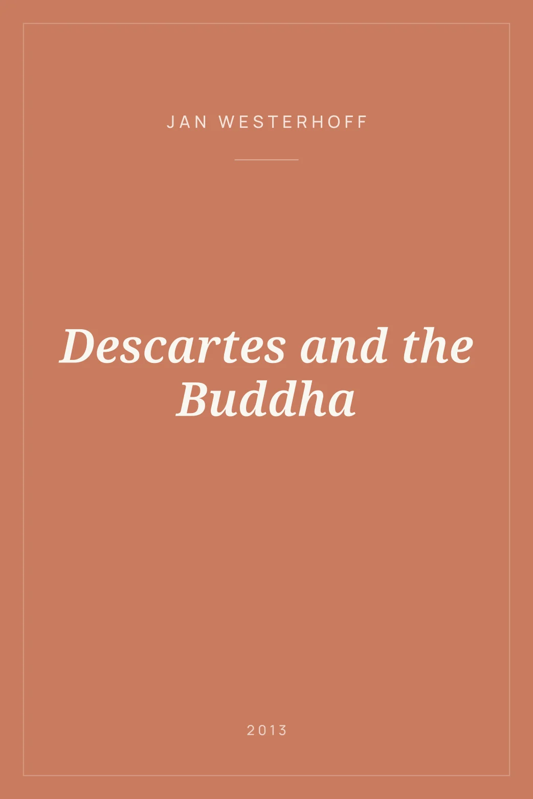 Portada de Descartes and the Buddha