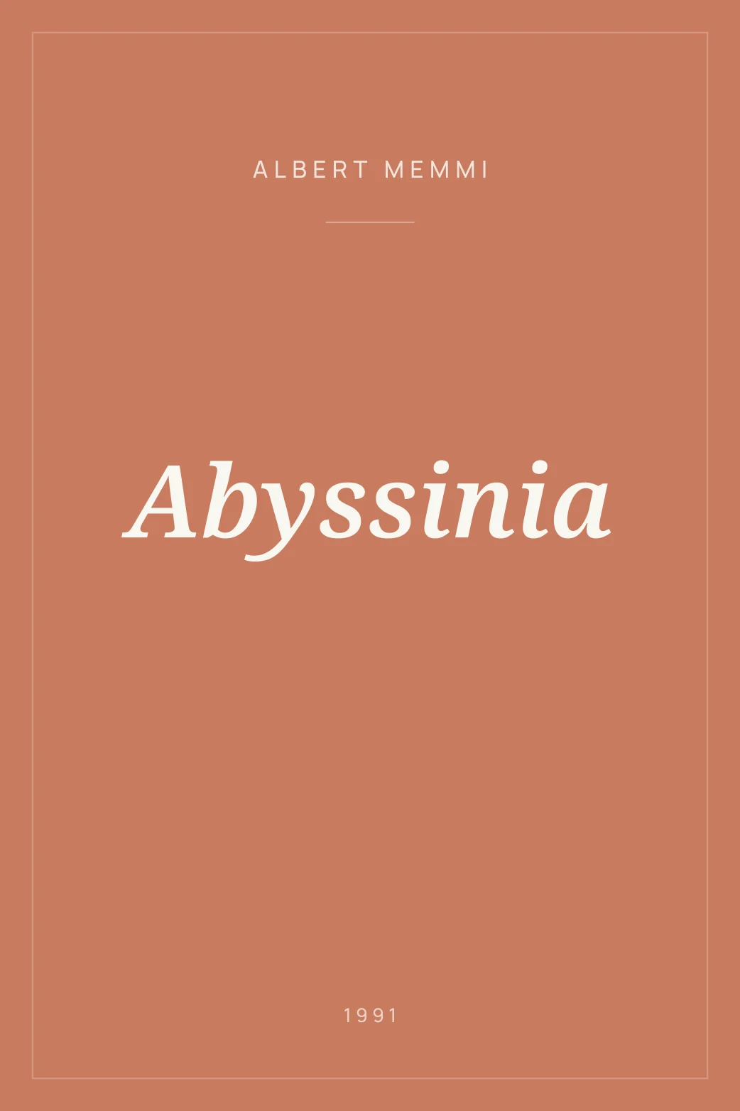 Portada de Abyssinia