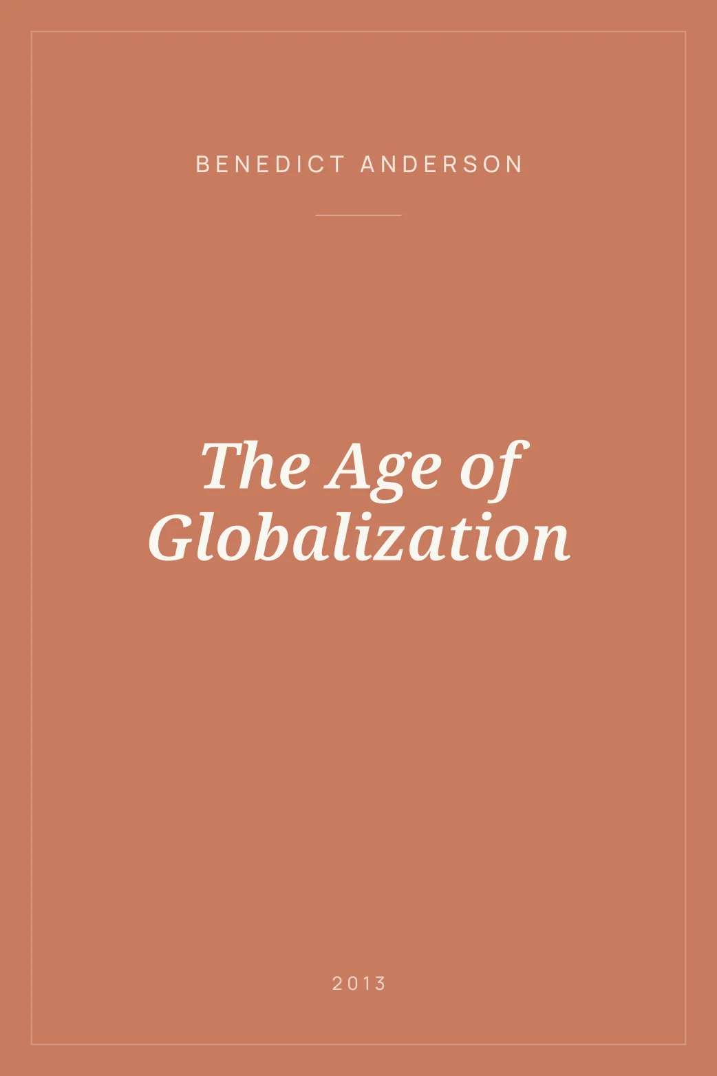 Portada de The Age of Globalization