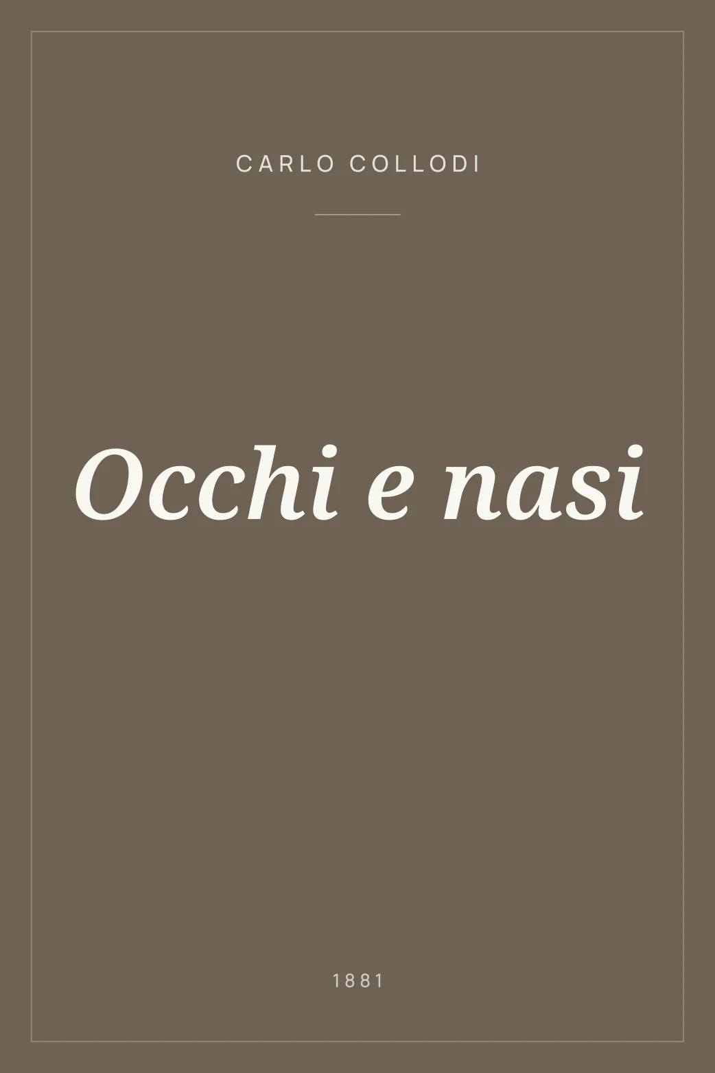 Portada de Occhi e nasi