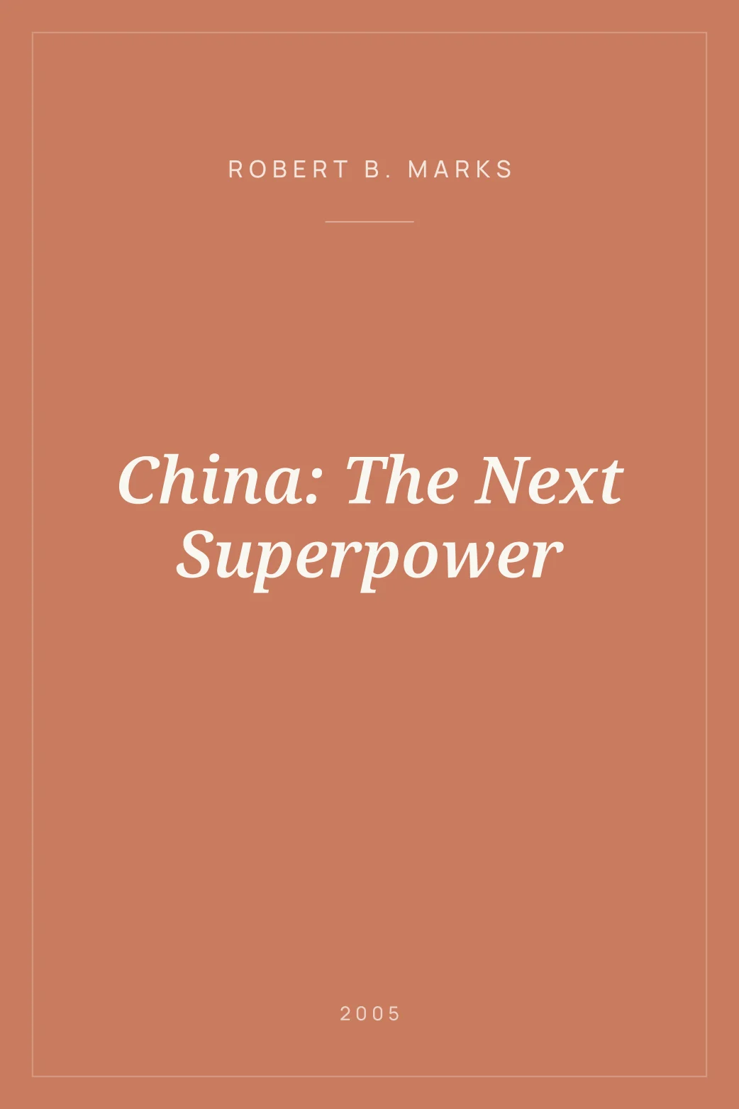 Portada de China: The Next Superpower