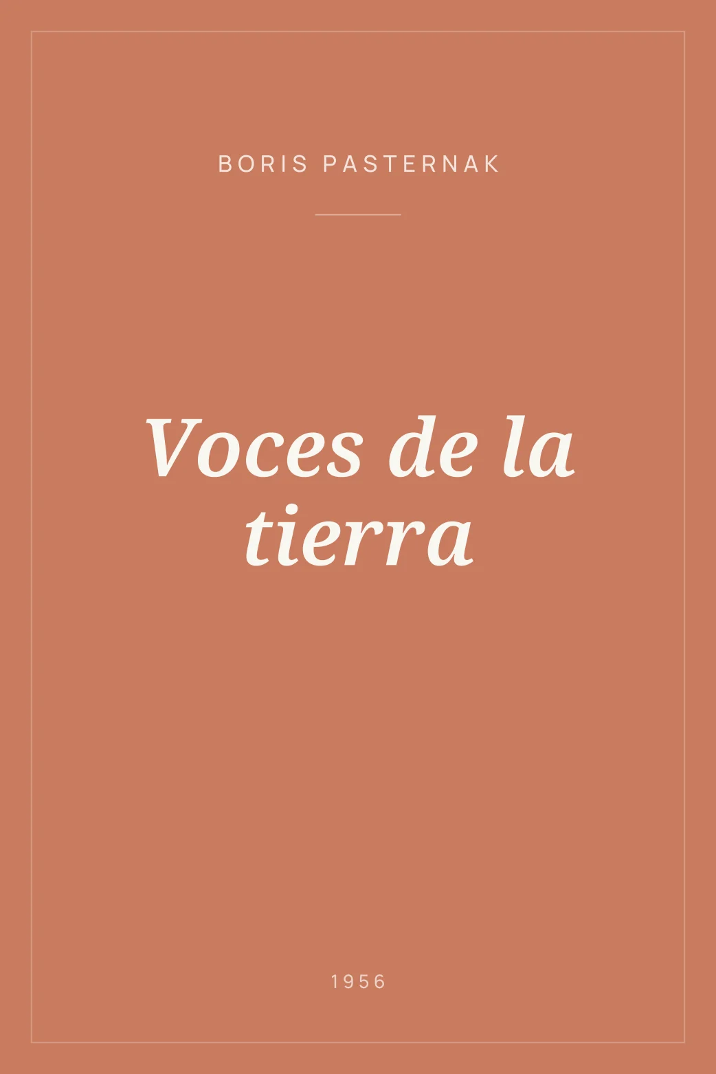 Portada de Voces de la tierra