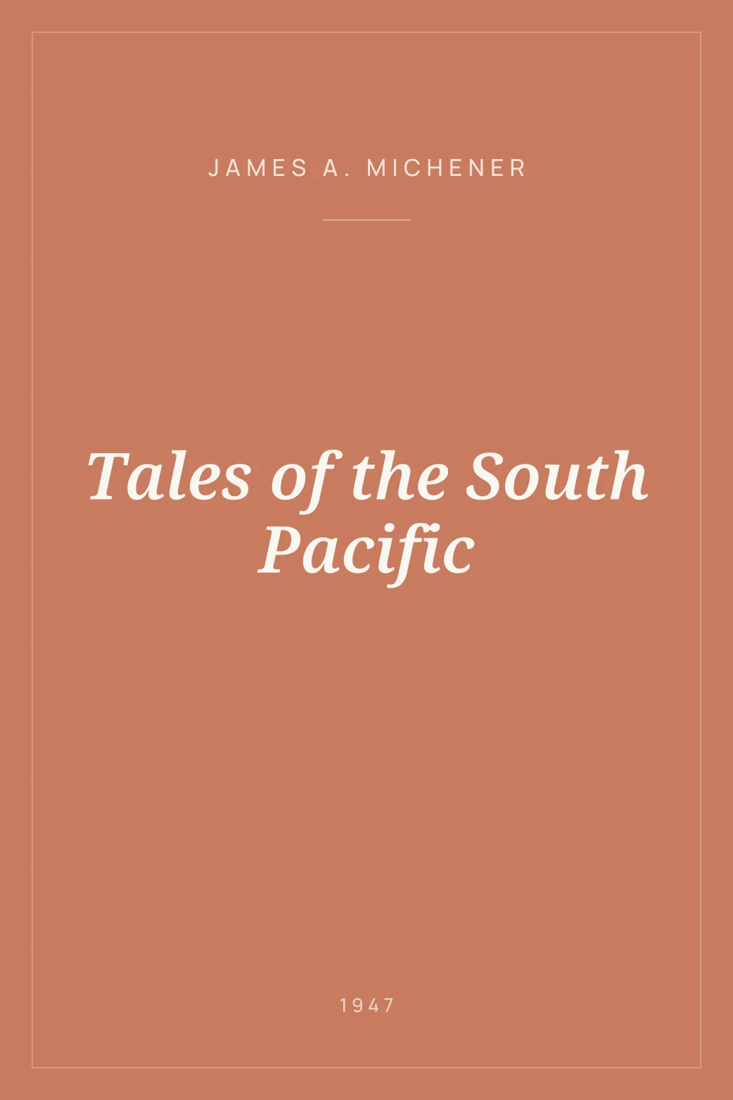 Portada de Tales of the South Pacific