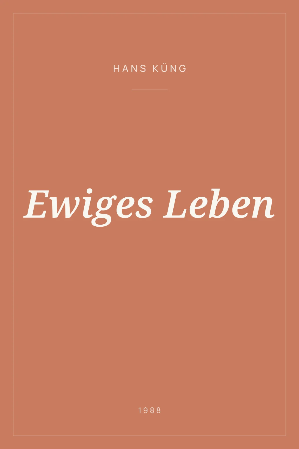 Portada de Ewiges Leben