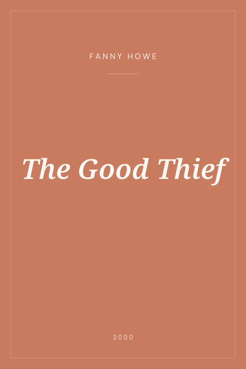 Portada de The Good Thief