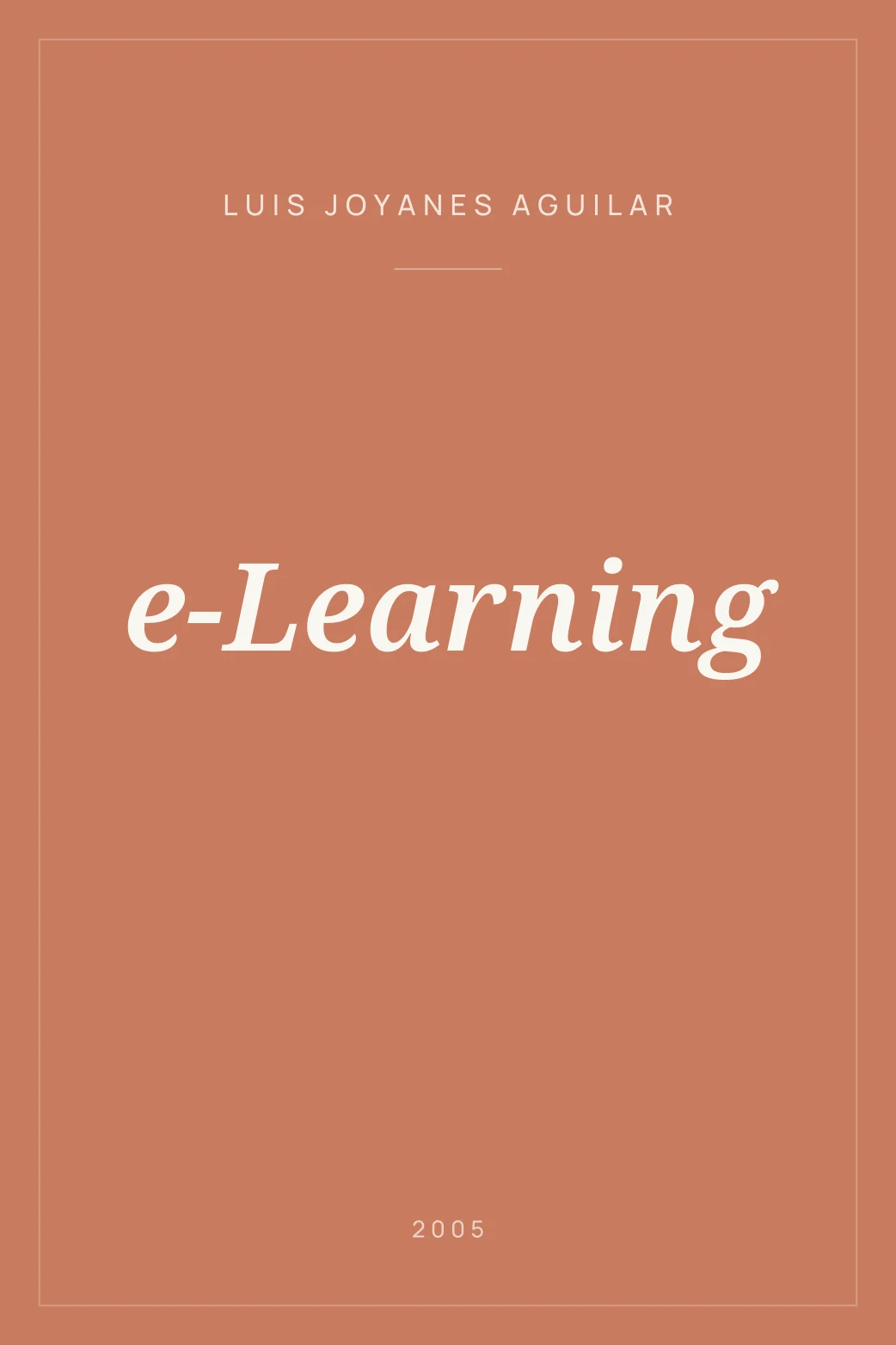 Portada de e-Learning
